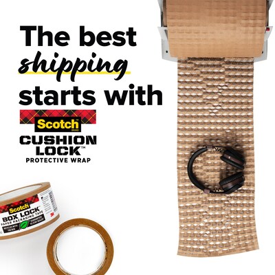 Scotch Cushion Lock  Protective Wrap, Tan, 12" x 1000 ft (PCW-121000)