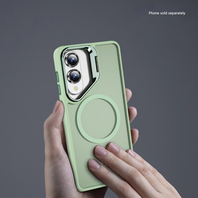 SaharaCase Venture Series Kickstand MagSafe Phone Case for Samsung Galaxy S25 Edge, Shock Absorbing, Oasis Green (CP00829)