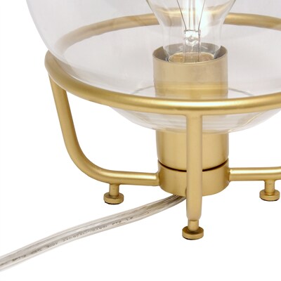 Lalia Home Old World Globe Glass Table Lamp, Matte Gold (LHT-5032-MG)