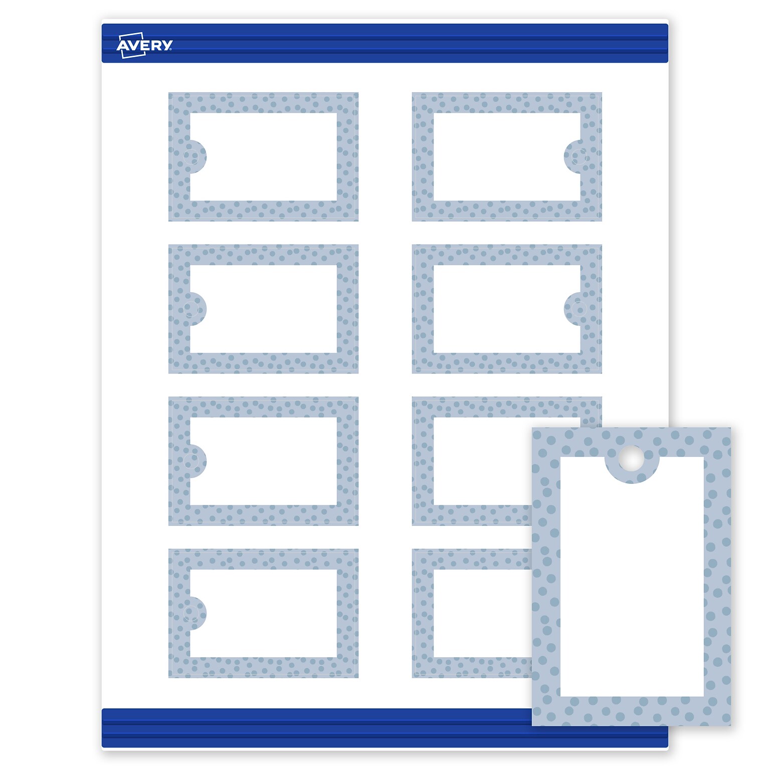 Avery  3 Blank Price & Merchandise Tags, White, 80/Carton (S00-F8R-PRMWT10)