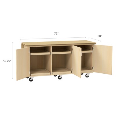 Diversified Woodcrafts Command VEX Robotics Workbench, 72 x 28, Light Hardwood (VXR-7228M