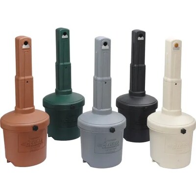 Global Industrial Outdoor Ashtray, 5 Gallon, Beige (245133BG)