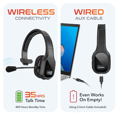 Delton 20X USB-C Bluetooth Stereo Phone & Computer Headset (DBTHEAD20X)