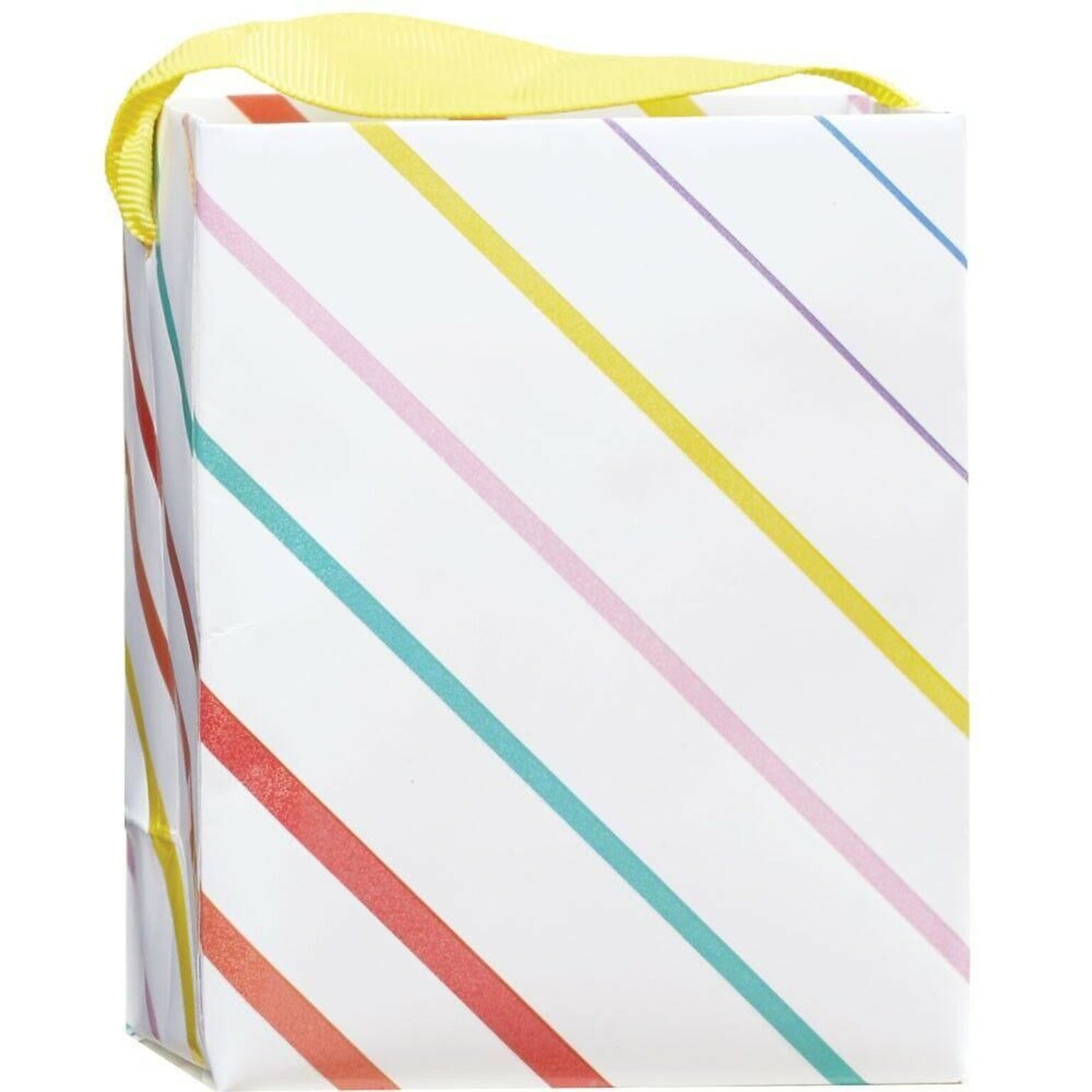 JAM Paper Colorful Stripes Gift Bags Bags, 6/Pack (52622409935)