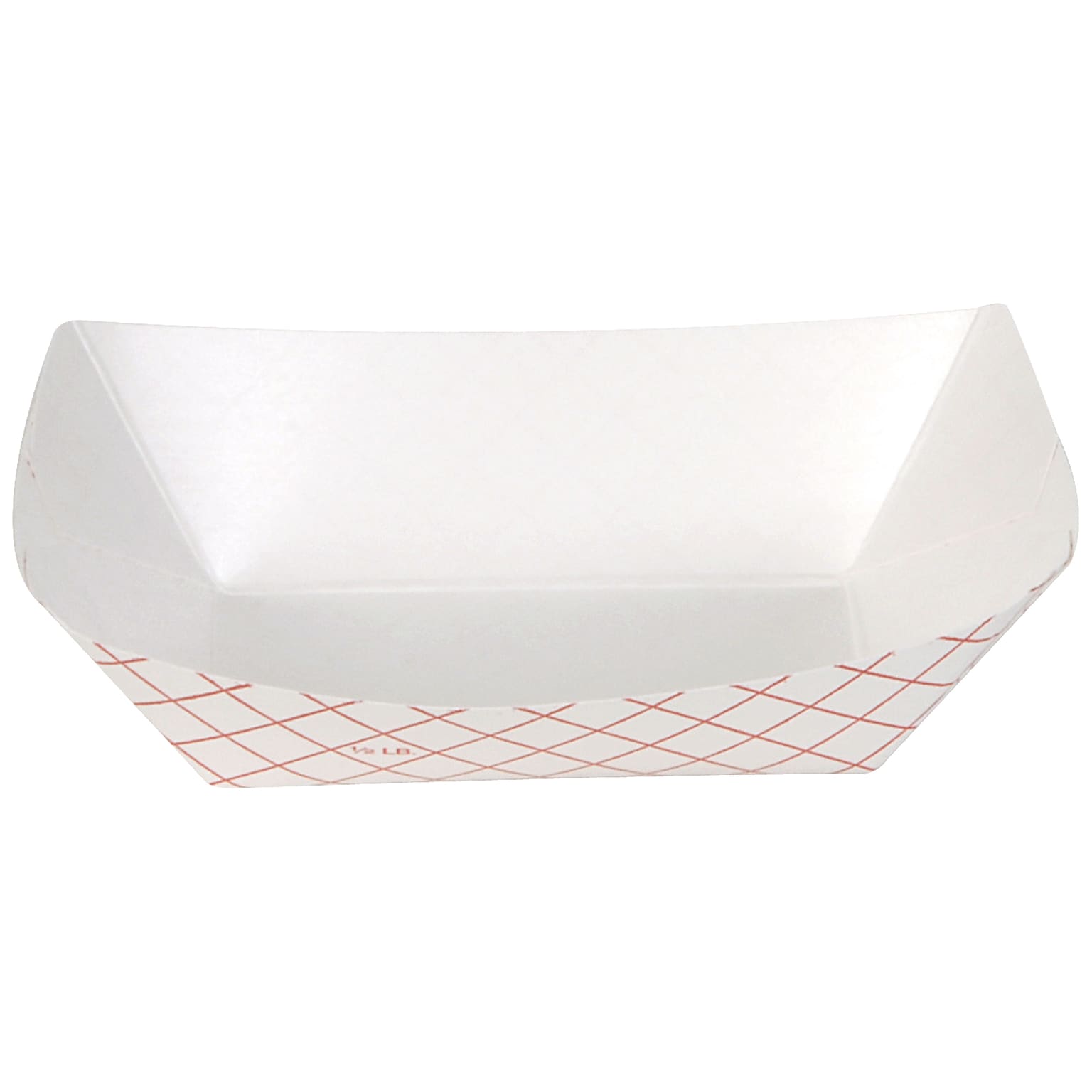Dixie Products Kant Leek Red Plaid.5 lb. Poly Coated Food Tray, 4 Packs/250 Trays, 1000 Trays/CS