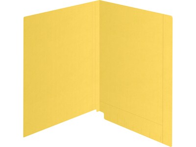Medical Arts Press Kardex Match Recycled Reinforced End Tab File Folder, Straight Cut, Letter Size, Yellow, 100/Box (53057YW)