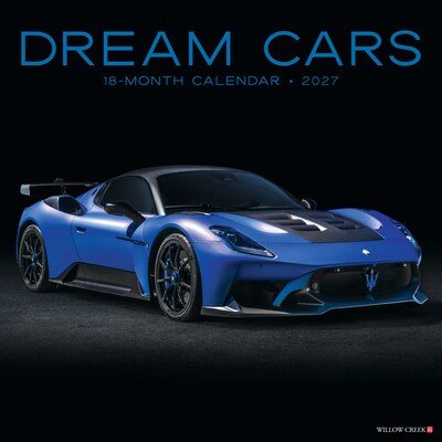 2027 Willow Creek Dream Cars 12 x 12 Monthly Wall Calendar, Assorted Colors (60070)