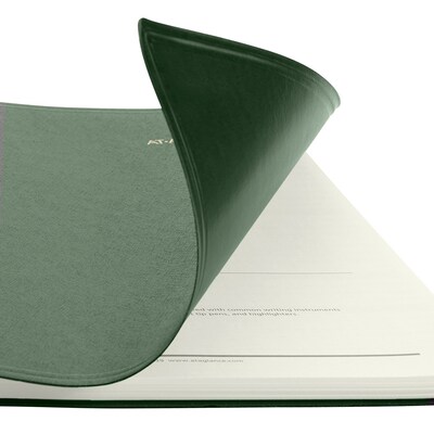 2027 AT-A-GLANCE Recycled 8.25" x 11" Weekly & Monthly Appointment Book Planner, Faux Leather Cover, Green (70-950G-60-27)