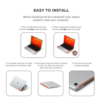 Satechi Eco Hardshell Case for MacBook Pro 14, Clear (ST-MBP14CL)