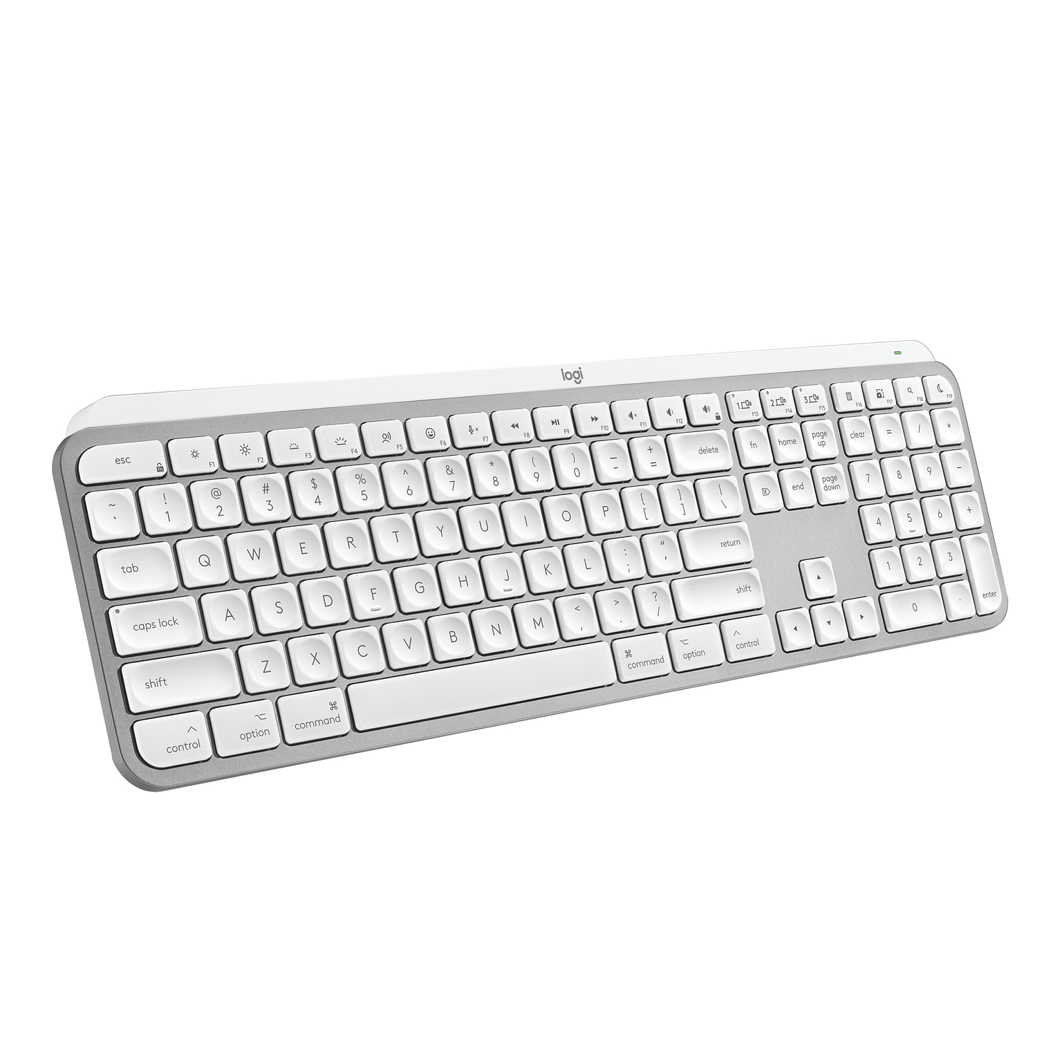 Logitech MX Keys S Wireless Keyboard, Pale Gray (920-011622)