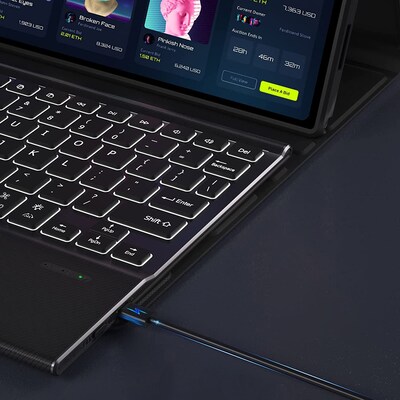 SaharaCase Navigate Series Keyboard Case for iPad Pro 11" (M4 2024/M5 2025), Scorpion Black (TB00402)