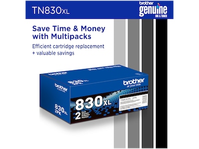 Brother TN830 Black High Yield Toner Cartridge (TN830XL)