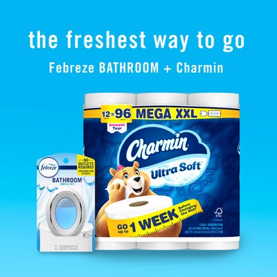 Febreze Small Spaces Solid Air Freshener, Linen & Sky, 0.25 Oz., 2/Pack (93326EA)