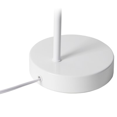 Simple Designs Sleek Essentials LED Desk Lamp, 16", White (LD1079-WHT)