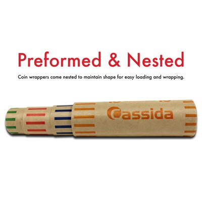 Cassida Coin Roll Wrappers, Multicolored (A-CWAP)