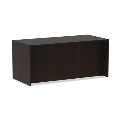 Alera Valencia Series Straight Front Desk Shell, 65w X 29 1/2d X 29 1/2h, Espresso