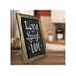 Excello Global Products Tabletop Chalkboard, Rustic Wood, 15" x 11" (EGP-HD-0100)