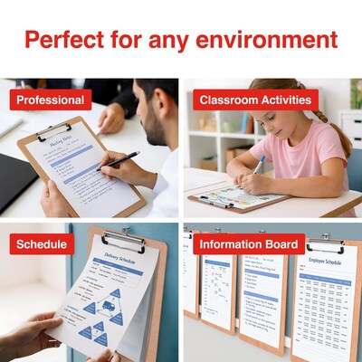 Staples® Hardboard Clipboard, Letter Size, Natural Brown (ST44292-CC)