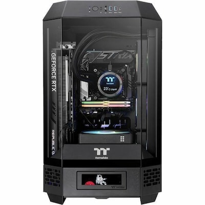Thermaltake Tower 250 Mini-ITX Mini Tower Computer Case, Black (CA-1Z9-00S1WN-00)