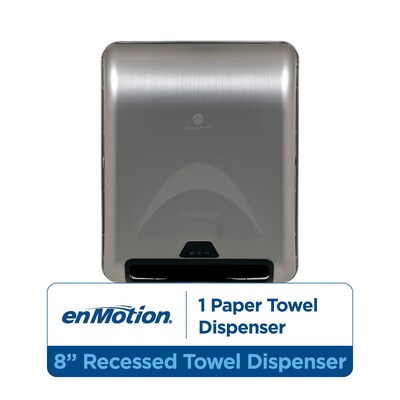 enmotion Automatic Hardwound Paper Towel Dispenser, Silver (59466A)