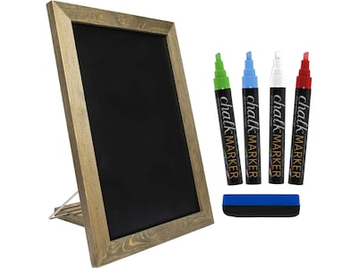 Excello Global Products Tabletop Chalkboard, Rustic Wood, 15 x 11 (EGP-HD-0100)