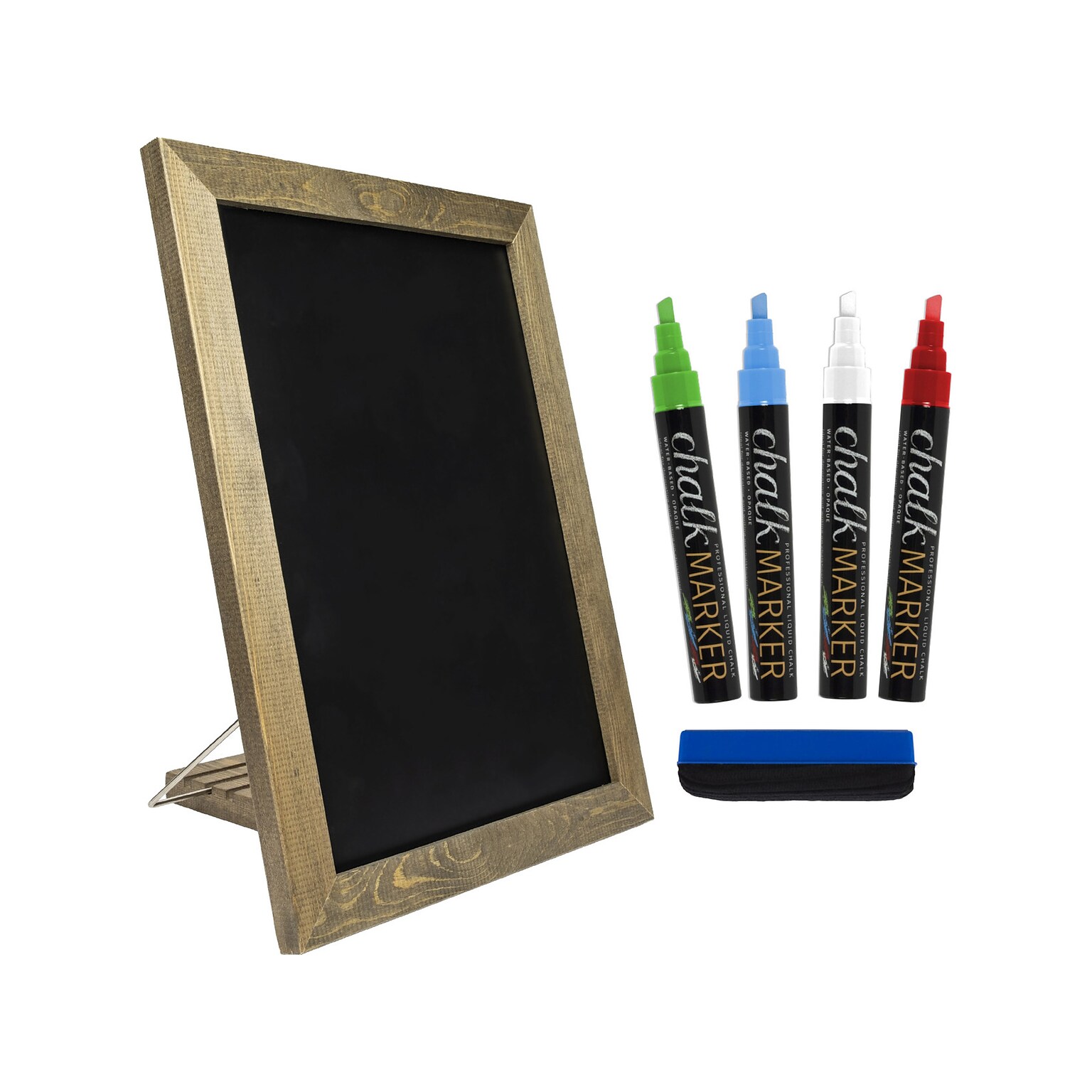 Excello Global Products Tabletop Chalkboard, Rustic Wood, 15 x 11 (EGP-HD-0100)