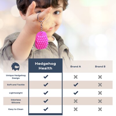 Hedgehog Technology LLC Fidget Keychain, Pink (HHG758524WTRKEY)