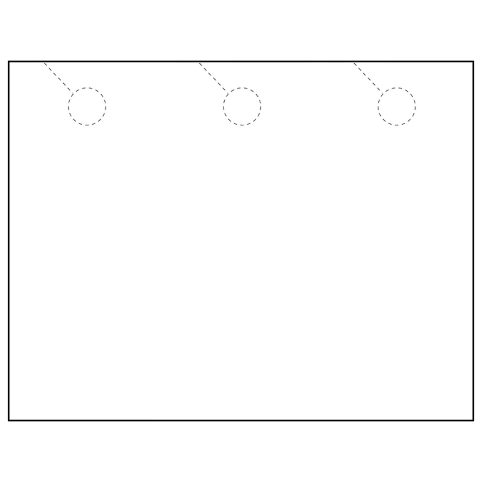 Zapco 3-Up Door Hanger, 8.5 x 11, Vellum Bristol White, 50/Pack (212-50FWH23D)