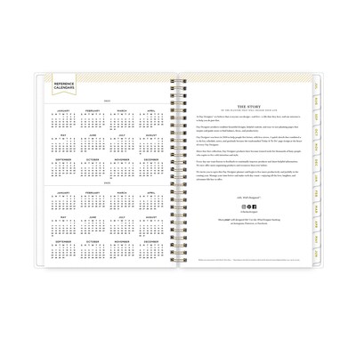 2025-2026 Day Designer for Blue Sky Climbing Floral 5.875" x 8.625" Academic Weekly & Monthly Planner (137884-A26)