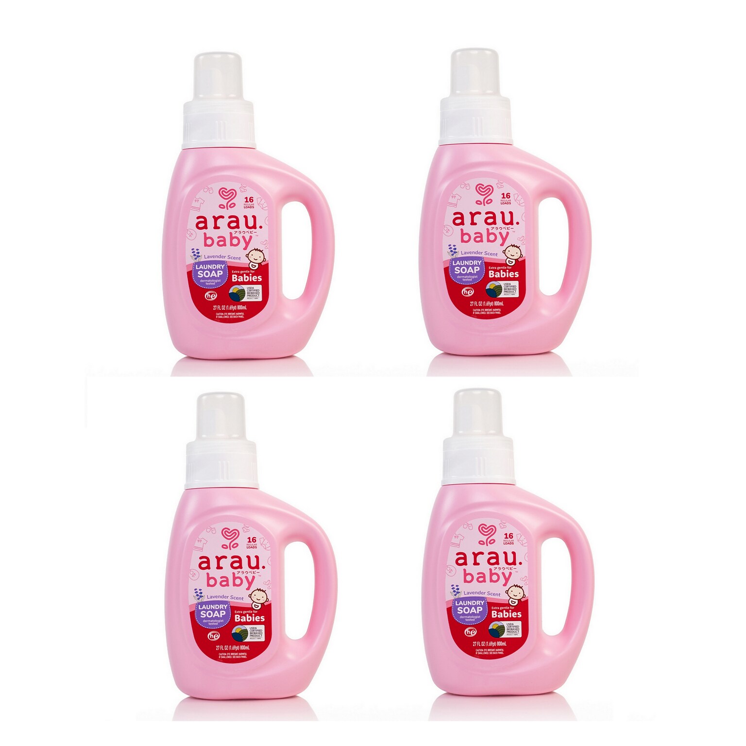 Arau Baby Liquid Laundry Detergent, Lavender Scent, 27 oz. (AFG-4001-CASE)