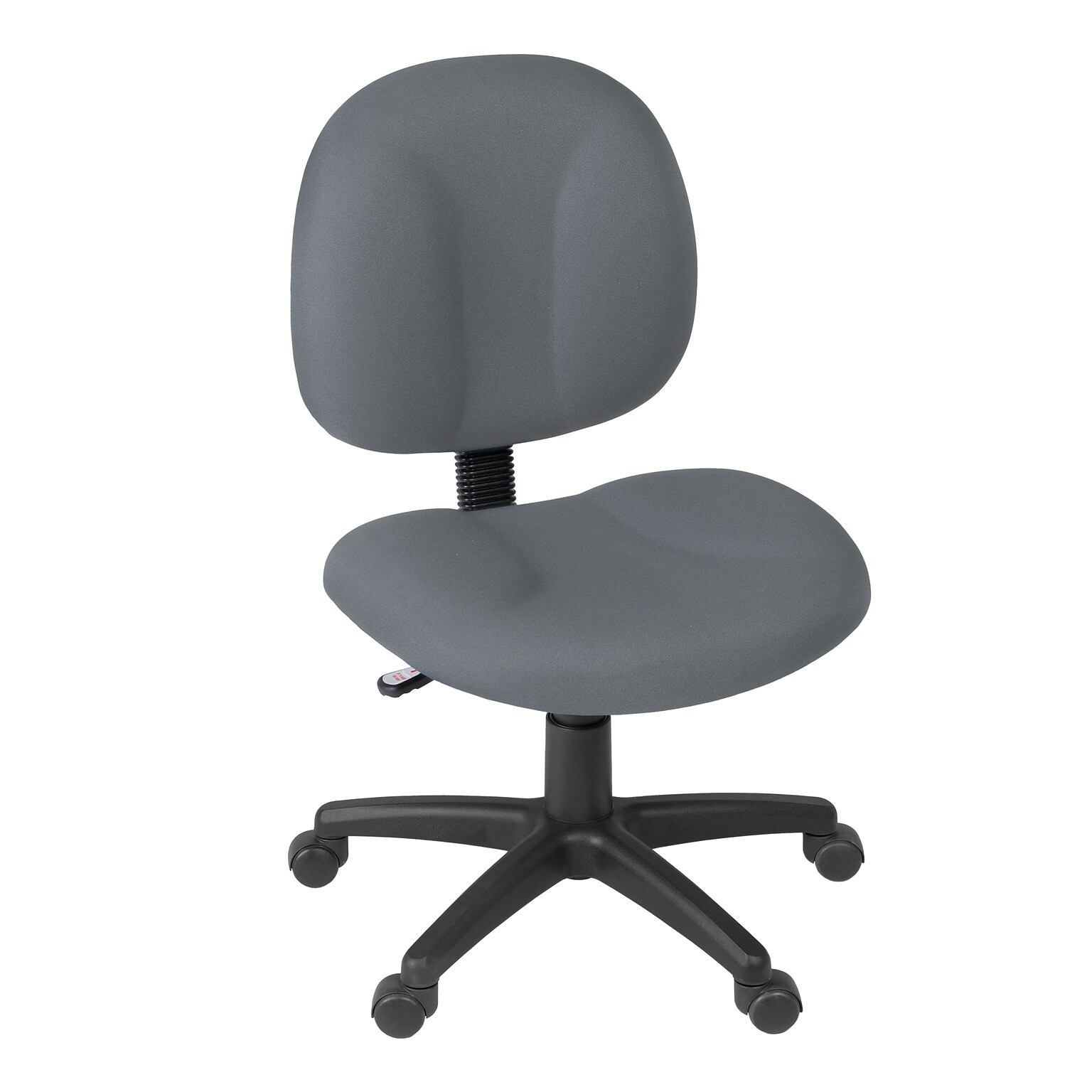 Regency Comfort Series Armless Ergonomic Fabric Swivel Task Chair, Grey (105-GY)