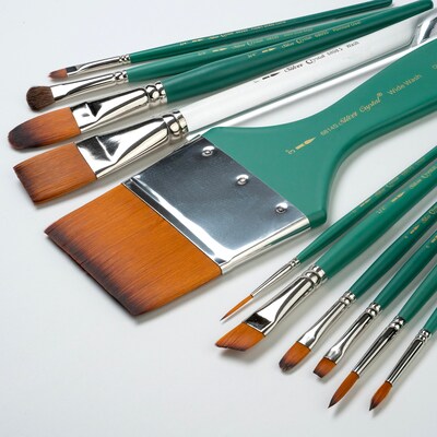 Silver Brush Crystal Variety Brush Set, 11/Pack (SLVCR6869)