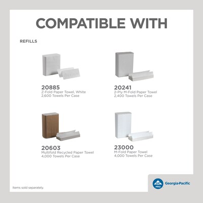 Georgia-Pacific Folded Paper Towel Dispenser, Smoke (56640)