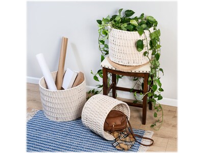 Honey-Can-Do Baskets, Nesting, White, 3/Set (STO-08747)