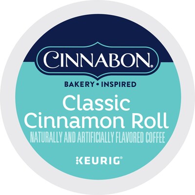 Cinnabon® Classic Cinnamon Roll Coffee, Keurig® K-Cup® Pods, Light Roast, 48/Box (373156)