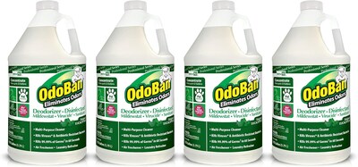 OdoBan Professional Air Freshener & Deodorizer, Original Eucalyptus Scent, 1 Gallon, 4/Carton (9110624PK-STP)