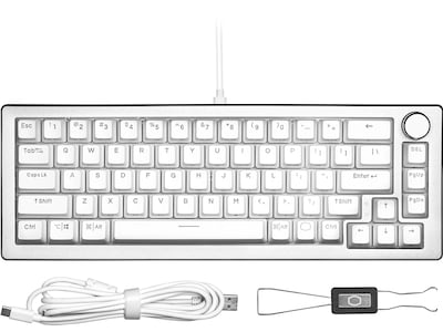 Cooler Master CK720 Gaming Mechanical Keyboard, Silver White (CK-720-SKKR1-US)