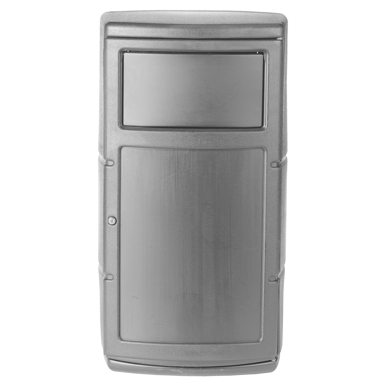 Commercial Zone PolyTec Polyethylene Indoor/Outdoor Swing Lid Trash Can, 25 Gallon, Gray (775103)