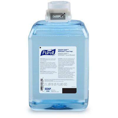Purell CX10 Foaming Hand Soap Refill for CX Dispenser, Light Clean Scent, 2000 mL, 2/Carton (8578-02