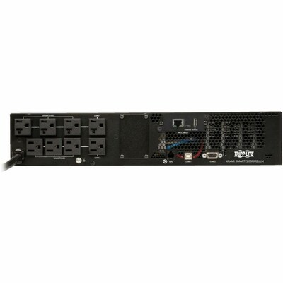 Eaton Tripp Lite SmartPro 2200VA 2U Line-Interactive UPS, 8-Outlet, Black (SMART2200RM2ULN)