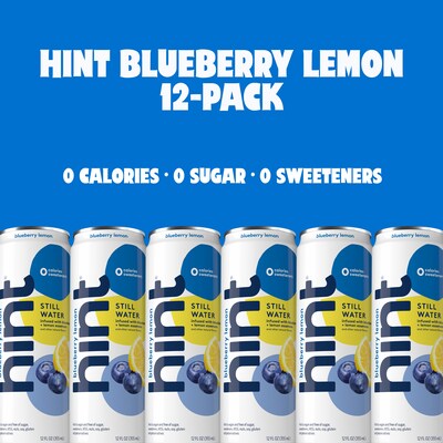 Hint Watermelon Flavored Purified Water, 12 fl. oz., 12 Cans/Pack (HINT-WMCAN-12)