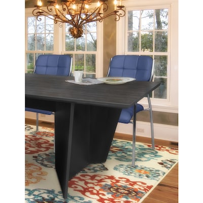 Regency Array 96"W x 48"D Conference Table with Grommet, Ash Grey/Black (ACT9648AGBK)
