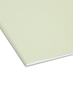 Smead FasTab Recycled Hanging File Folder, 3-Tab Tab, Letter Size, Moss, 20/Box (64032)