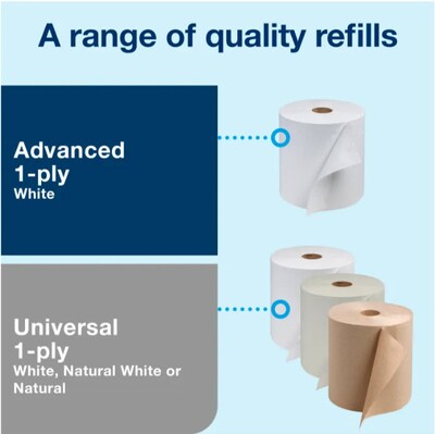 Tork Automatic Paper Towel Roll Dispenser, Translucent Smoke (B2837401)