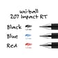 uni-ball 207 Impact RT Retractable Gel Pens, Bold Point, Red Ink, Dozen (65872)