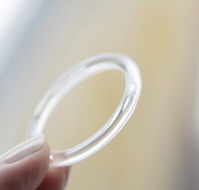 Nahanco 1 1/4 Plastic Small Scarf Ring, Clear, 500/Pack, 500/Pack (CIR)