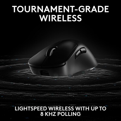 Logitech Pro X Superlight 2 Dex Wireless Ergonomic Optical Gaming Mouse, Black (910-007328)