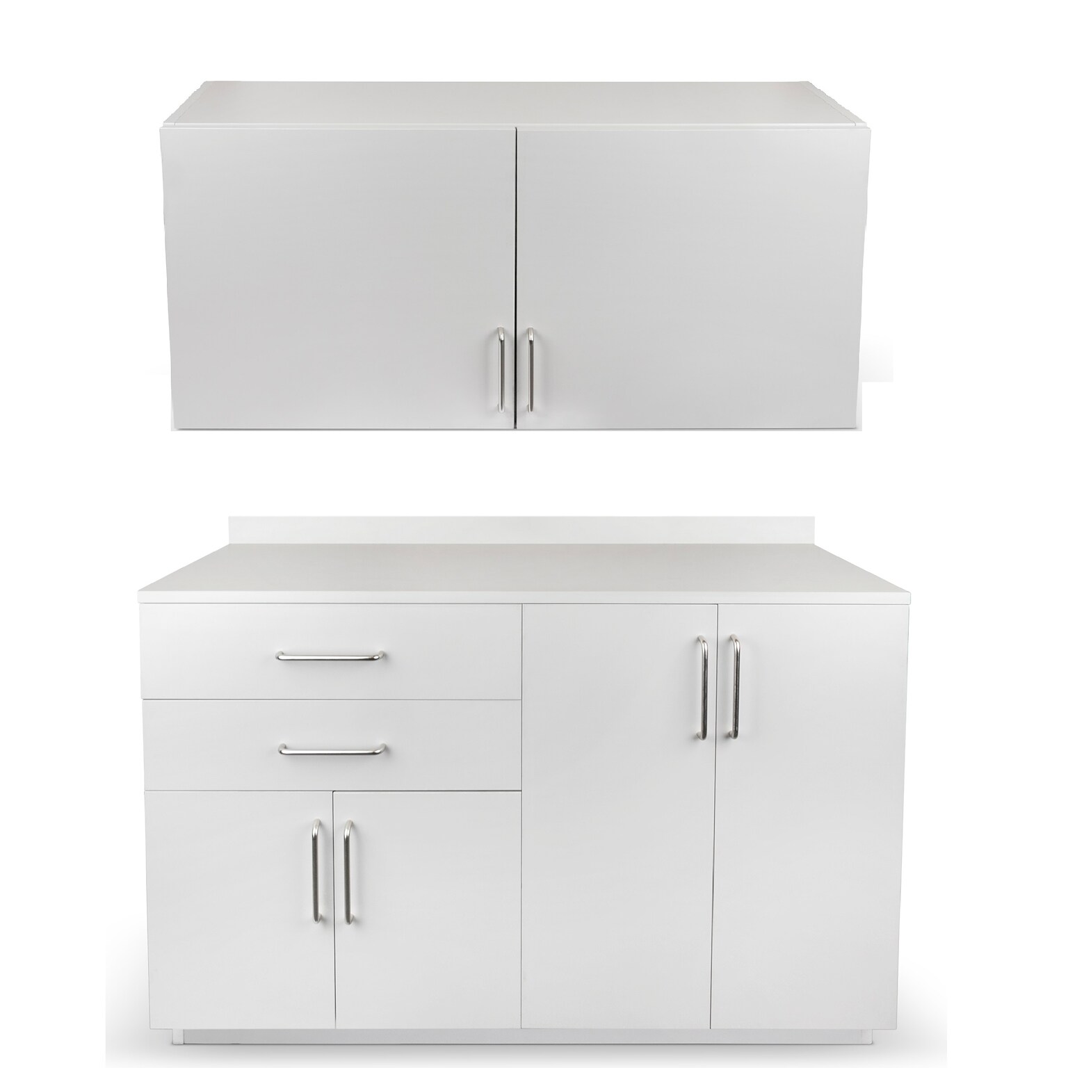 Viva Comfort 36 H x 48 W Exam Room Medical Cabinet with 48 W Wall Cabinet, 4 Doors, 2 Drawers, Gray (90248NS-GRY-WAL)