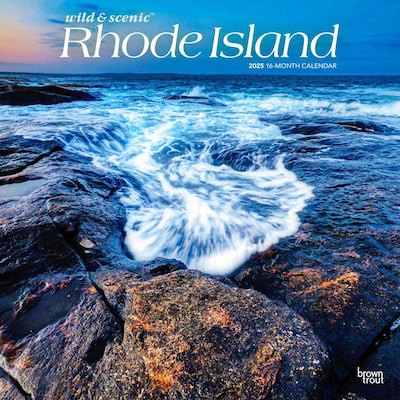 2025 BrownTrout Rhode Island Wild & Scenic 12 x 24 Monthly Square Wall Calendar, (9781975475611)