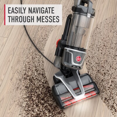 Hoover WindTunnel All-Terrain Dual Brush Roll Upright Vacuum, Bagless, Gray (UH77200V)